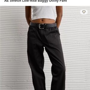 American Eagle Outfitters Black Wide Leg Pants